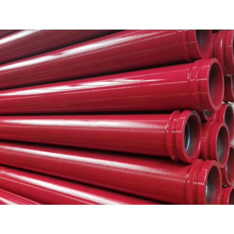 Fabricant chinois de tuyaux de refoulement à béton : tuyau droit ST52 simple paroi sans soudure SK125*4.5*2000 mm